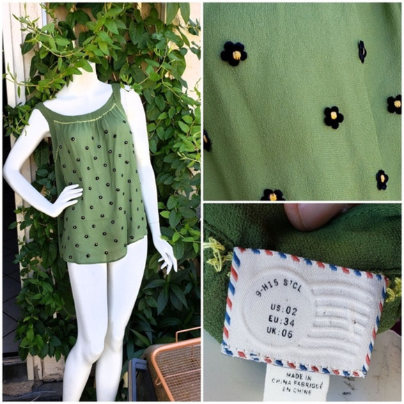 Anthropologie 9-H15 StCL Floral Tank Top - Picture 1 of 1